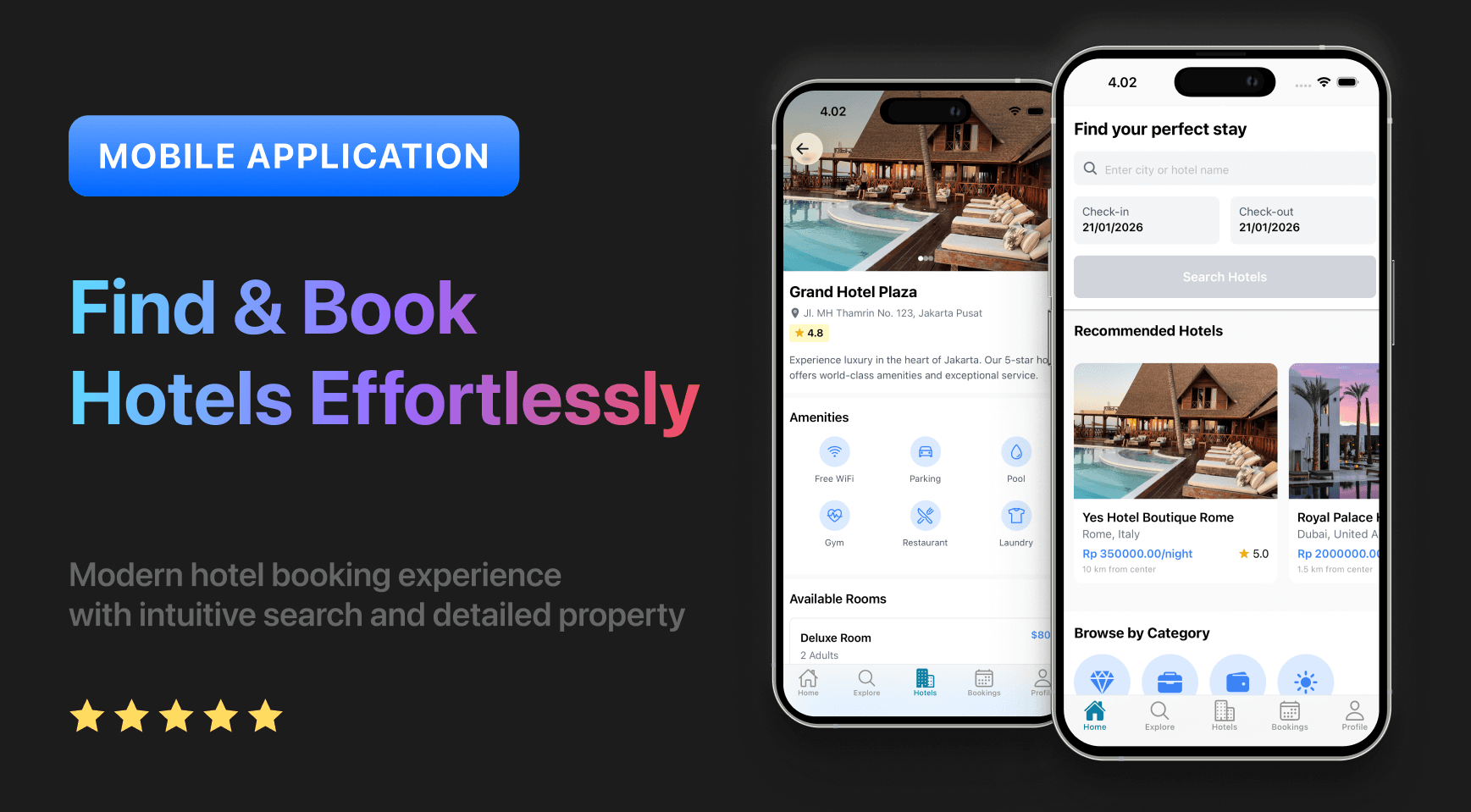 Hotel Booking Mobile App screenshot